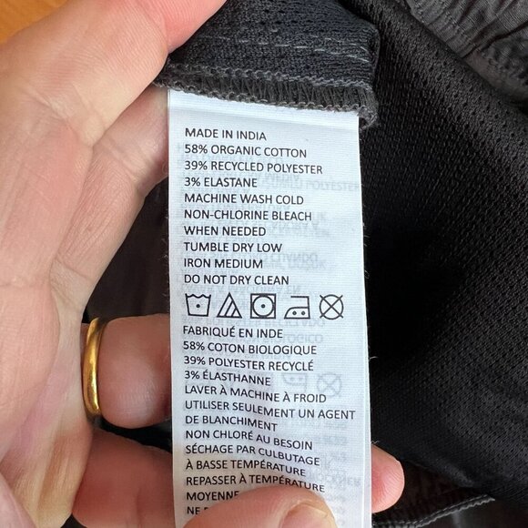 prAna Men's Double Peak E-Waist Everyday Hiking Short  XL/ 8"L in Charcoal Gray - Picture 9 of 9